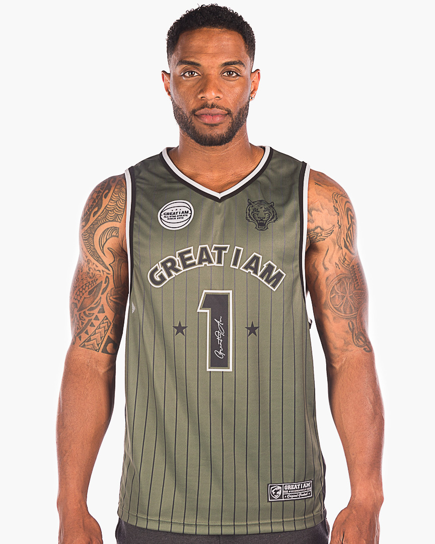 BASKETBALL JERSEY NUMBER 1 ARMY - Great I Am