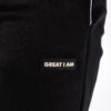 JOGGER CRUSH BLACK PANTS - Great I Am