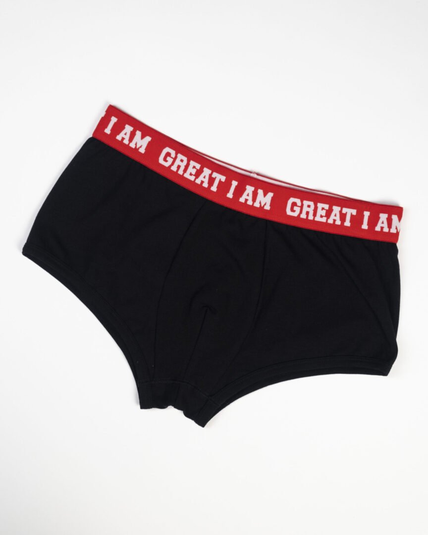 BOXER RED ON BLACK - Great I Am