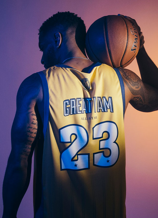 BASKETBALL JERSEY ALL-STAR YELLOW - Great I Am