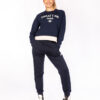 PARIS NAVY CROPPED SWEATER - Great I Am