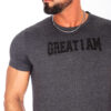 T-SHIRT GREAT I AM BRILLANT ANTHRACITE - Great I Am