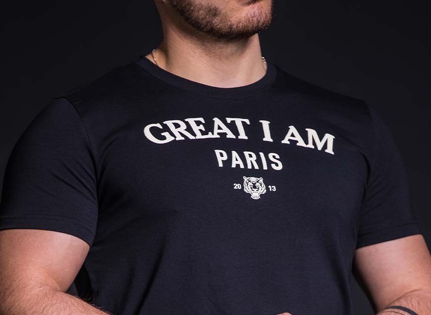 T-SHIRT PARIS BLACK - Great I Am