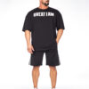 T-SHIRT OVERSIZED CONQUER BLACK - Great I Am