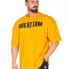 T-SHIRT OVERSIZED CONQUER DARK YELLOW - Great I Am