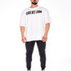 T-SHIRT OVERSIZED CONQUER WHITE - Great I Am