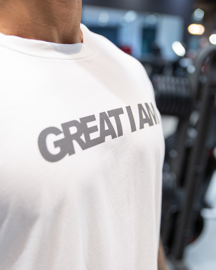 GREAT LOGO OVERSIZED T-SHIRT WHITE - Great I Am