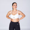 V-FRAME SPORTS BRA LOGO WHITE - Great I Am