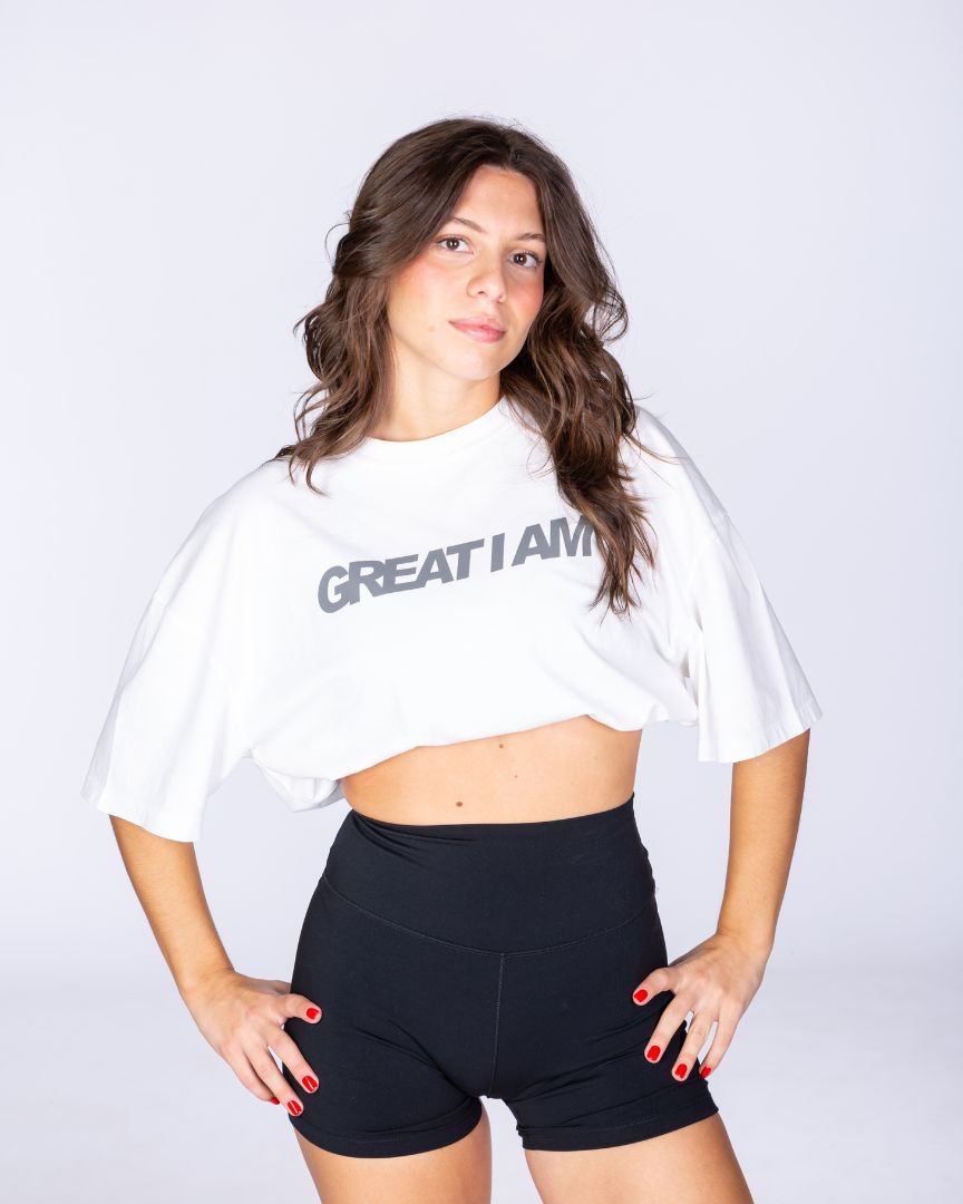 GREAT LOGO OVERSIZED T-SHIRT WHITE - Great I Am