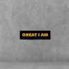 PATCH LOGO RUBBER GOLD - Great I Am