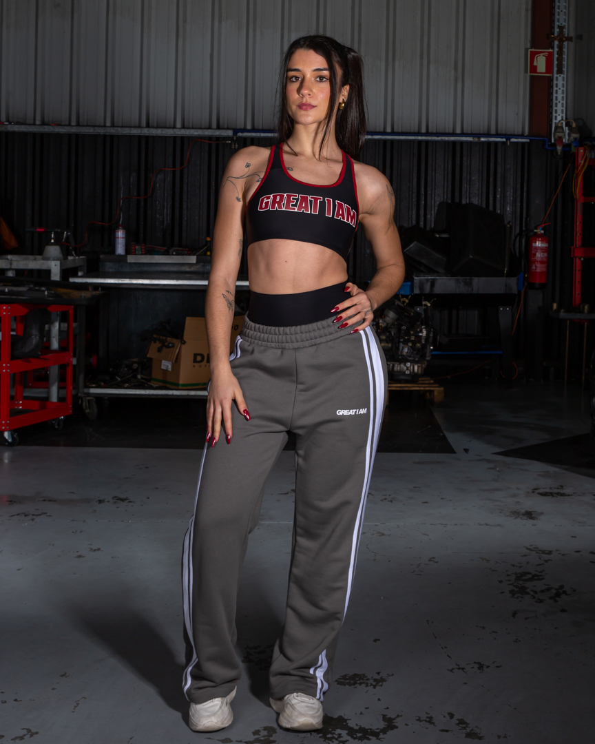 STRAIGHT PANTS LIFESTYLE GREY - Great I Am