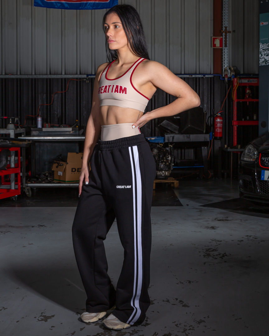 STRAIGHT PANTS LIFESTYLE BLACK - Great I Am