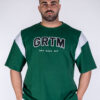 OVERSIZED BASEBALL T-SHIRT GRTM GREEN - Great I Am