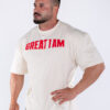 OVERSIZED T-SHIRT CONQUER BEIGE - Great I Am