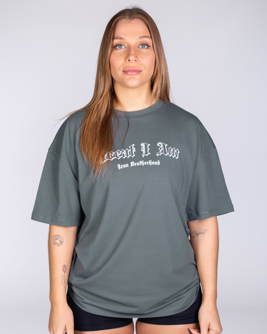 OVERSIZED T-SHIRT PITBULL GREY - Great I Am