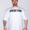 OVERSIZED T-SHIRT CONQUER WHITE - Great I Am