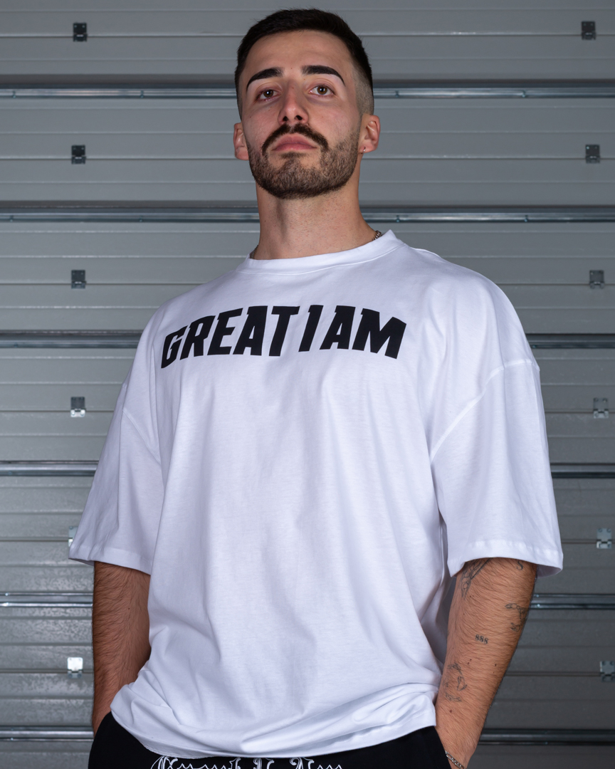 OVERSIZED T-SHIRT CONQUER WHITE - Great I Am