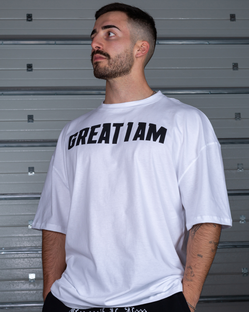 OVERSIZED T-SHIRT CONQUER WHITE - Great I Am