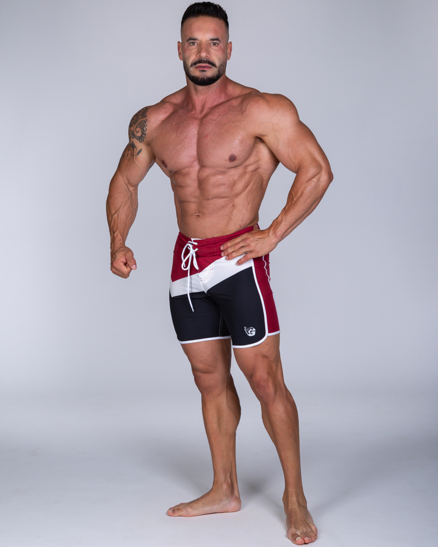 MEN’S PHYSIQUE SHORTS CLASSIC RED - Great I Am