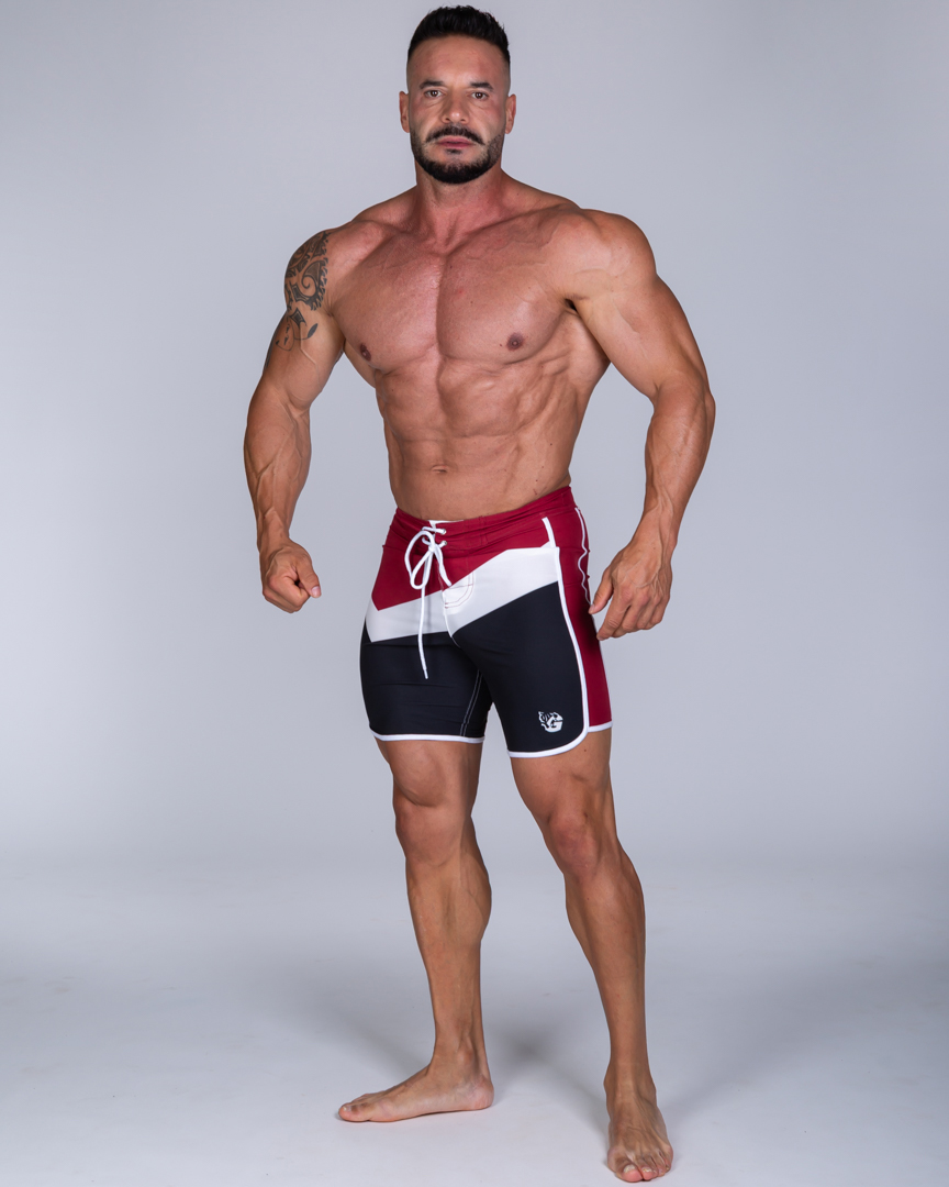 MEN’S PHYSIQUE SHORTS CLASSIC RED - Great I Am