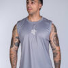 MUSCLE FIT TANKTOP GREY - Great I Am
