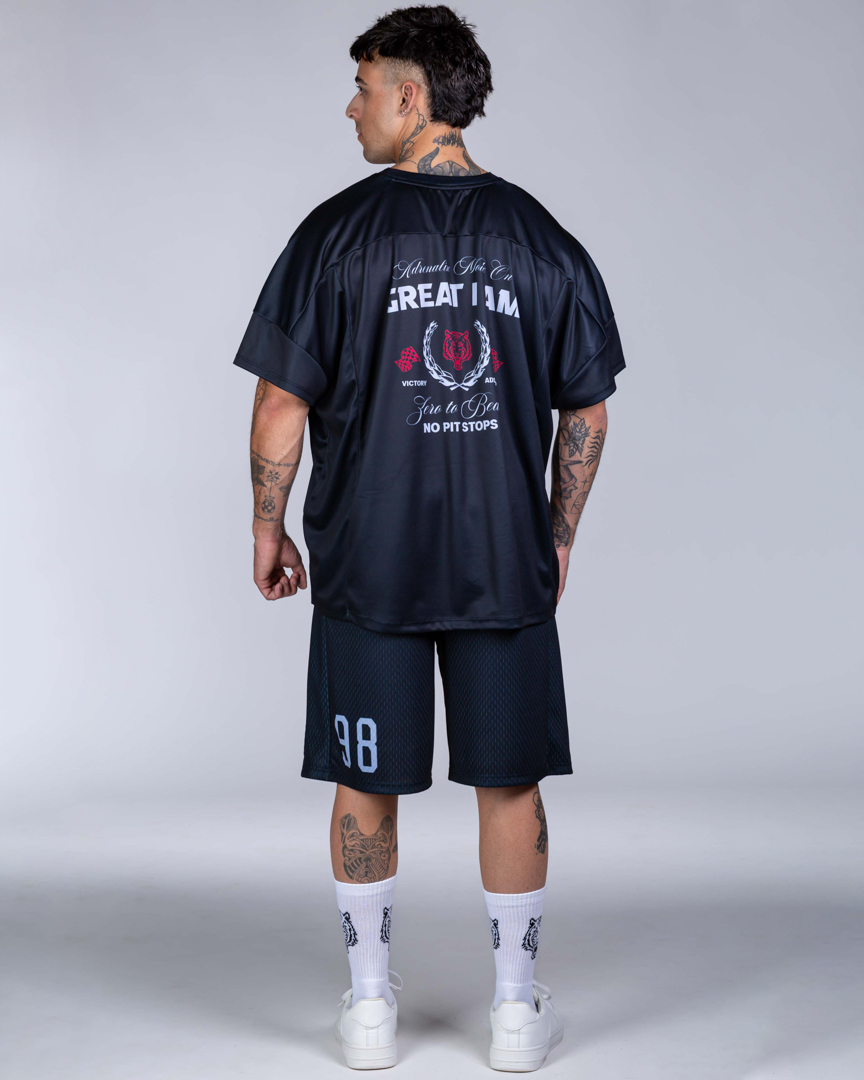 98RACING AMERICAN JERSEY WIDE FIT BLACK - Great I Am