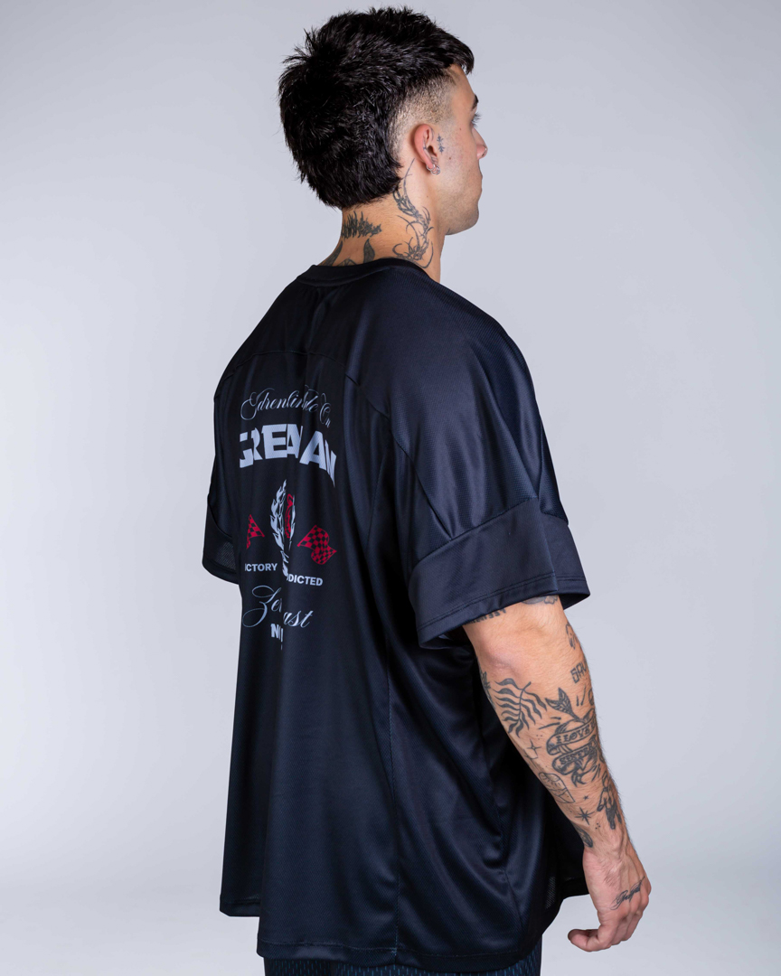 98RACING AMERICAN JERSEY WIDE FIT BLACK - Great I Am