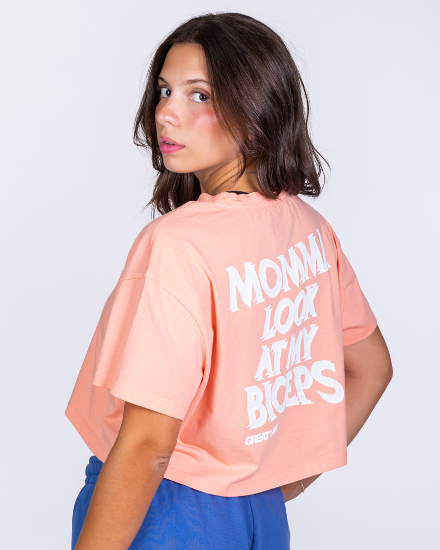 OVERSIZED CROPTOP MOMMY SALMON