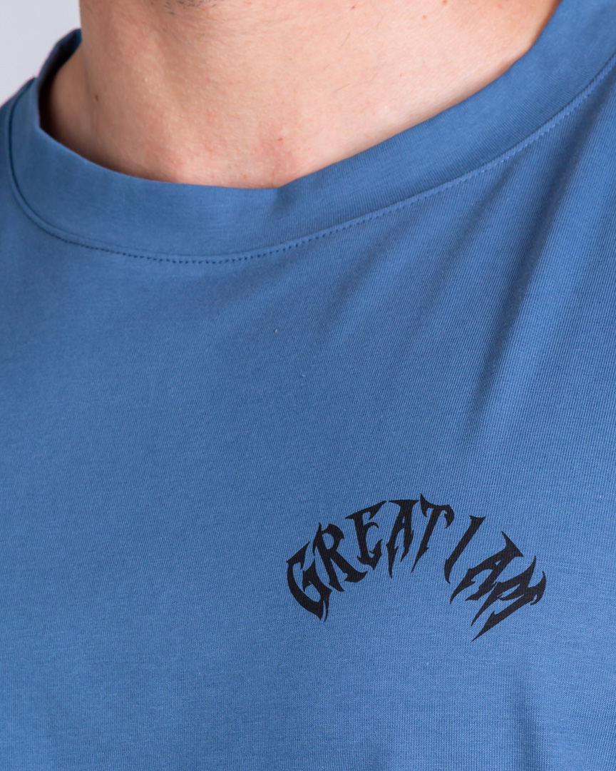 OVERSIZED T-SHIRT EARNED BLUE - Great I Am
