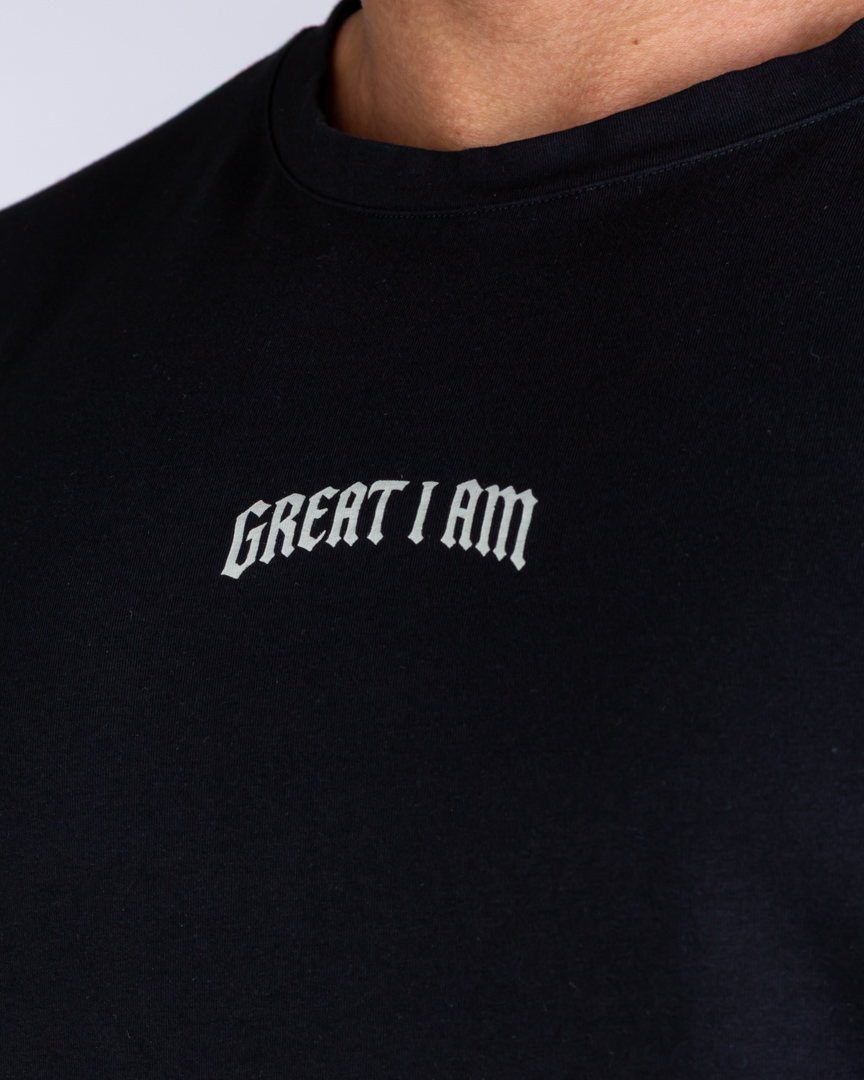 OVERSIZED T-SHIRT FORGED IN PAIN BLACK - Great I Am