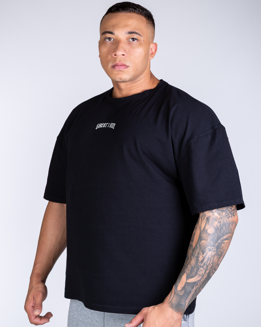 OVERSIZED T-SHIRT FORGED IN PAIN BLACK - Great I Am