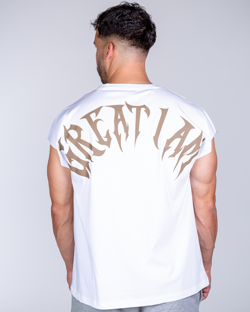 SLEEVELESS T-SHIRT NOT GIVEN WHITE - Great I Am