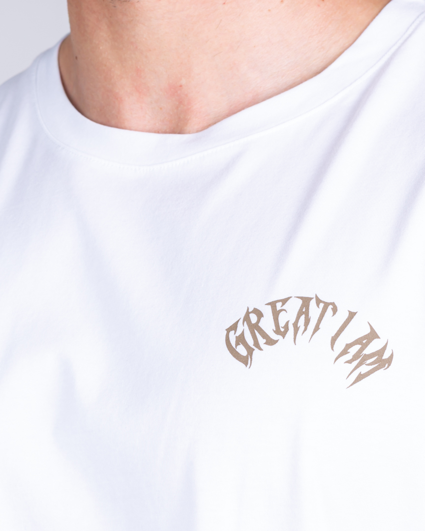 SLEEVELESS T-SHIRT NOT GIVEN WHITE - Great I Am