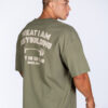 OVERSIZED T-SHIRT BODYBUILDING CLUB GREEN - Great I Am