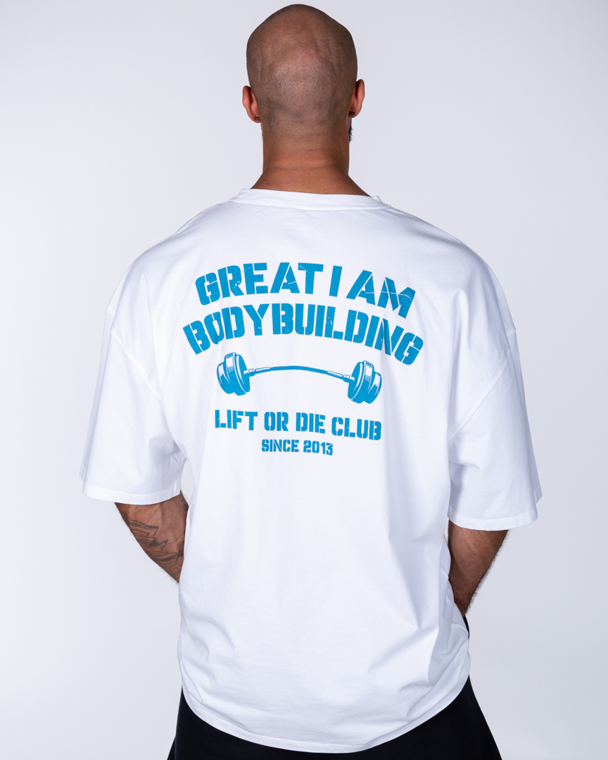 Oversized T-Shirt Bodybuilding Club White