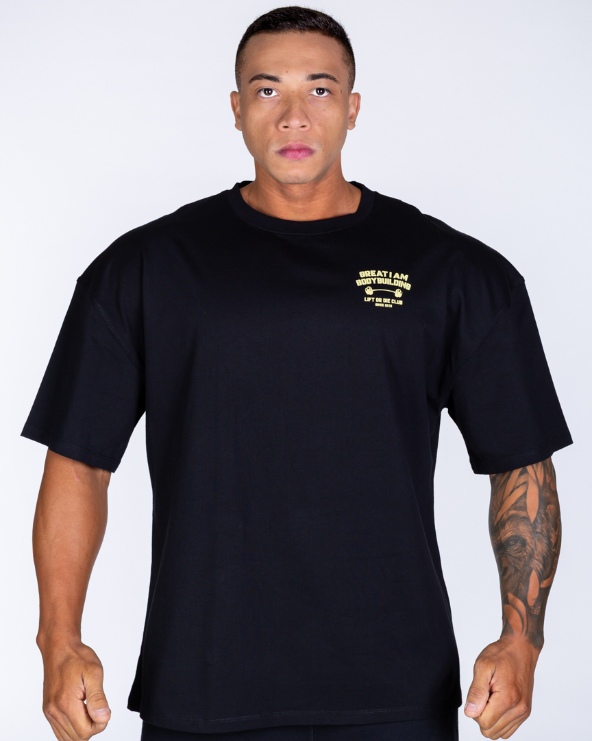 Alternative view of OVERSIZED T-SHIRT BODYBUILDING CLUB BLACK