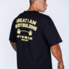 OVERSIZED T-SHIRT BODYBUILDING CLUB BLACK