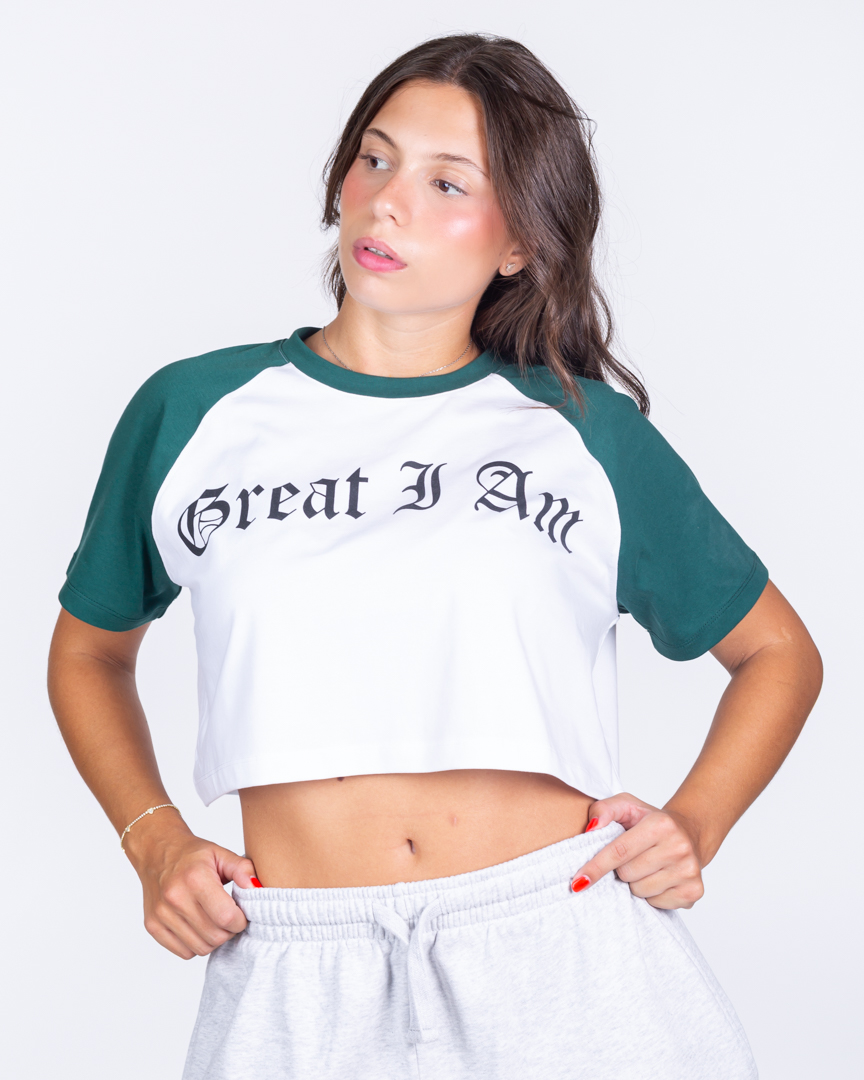 CROPPED T-SHIRT BROTHERHOOD DARK GREEN