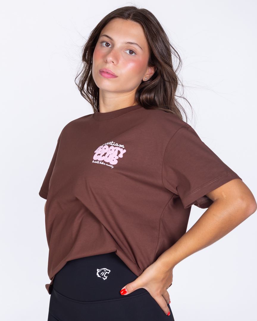 REGULAR T-SHIRT BOOTY CLUB BROWN