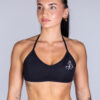 STRAPPY SPORTS BRA SIGNATURE BLACK