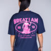 OVERSIZED T-SHIRT ONLY DISCIPLINE NAVY - Great I Am
