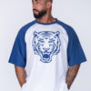 OVERSIZED T-SHIRT TIGER BROTHERHOOD BLUE - Great I Am