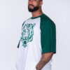 OVERSIZED T-SHIRT TIGER BROTHERHOOD GREEN