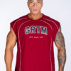 SLEEVELESS T-SHIRT GRTM BURGUNDY - Great I Am