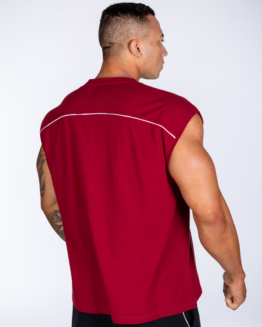 Alternative view of SLEEVELESS T-SHIRT GRTM BURGUNDY