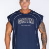 SLEEVELESS T-SHIRT GRTM NAVY - Great I Am