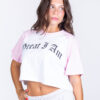 CROPPED T-SHIRT BROTHERHOOD PINK