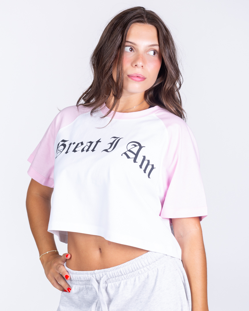 CROPPED T-SHIRT BROTHERHOOD PINK